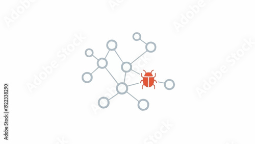 Red molecule model with green atoms.