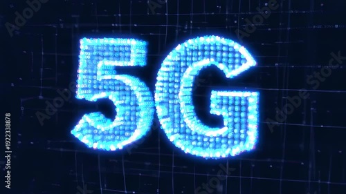 Futuristic 5G Technology - High-Speed Wireless Network Innovation and Connectivity.