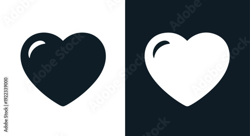 Love heart icons set flat design vector illustrationBlue icon set - Modern style icon - Vector icon set - Glyph and solid icon set - Icon vector - Flat Design Icon - line icon set