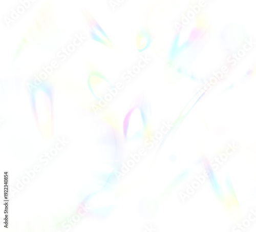 虹色の光が飛び散る透過素材