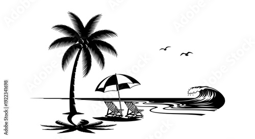 vector sunset or sunrise icon