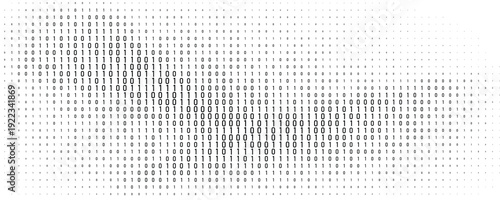 Abstract digital background with ones and zeros. Vector graphic pattern with binary code