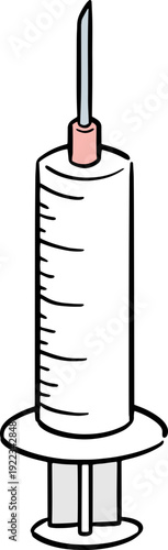 Illustration of syringe
