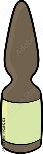 Illustration of medicine ampoule