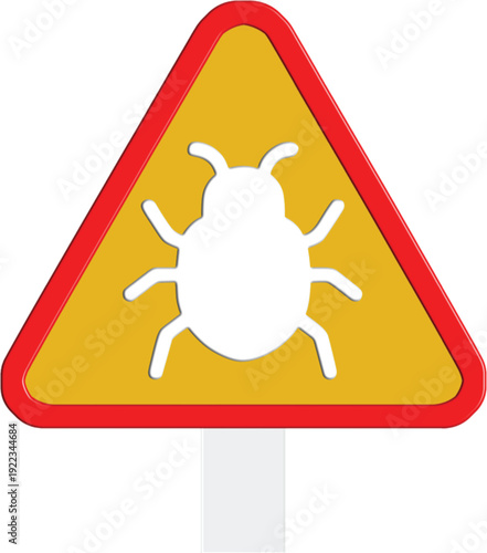 Illustration of caution against bed bugs