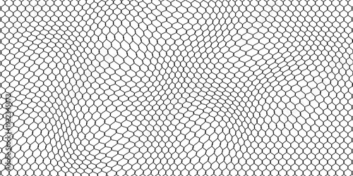 Abstract curved net texture with seamless repeating design, perfect for athletic apparel, sports branding, and performance gear concepts.