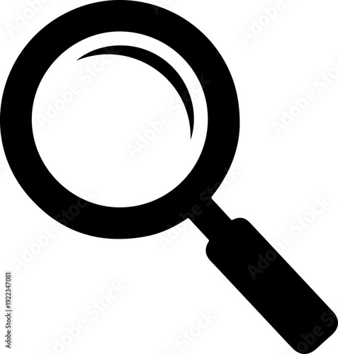 Magnifying Glass silhouette vector illustration