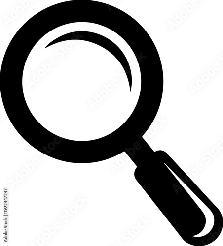 Magnifying Glass silhouette vector illustration