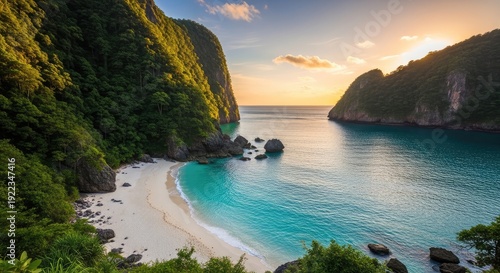 Secluded bay view