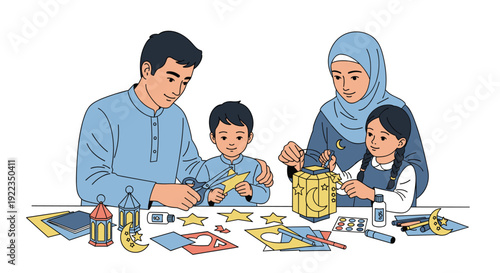 Selamat Berbuka Puasa Ramadan kareem background. Modern vector flat illustration ramadan social media posts collection