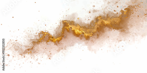 Abstract grunge paint background with a rusty brown metal texture and old yellow paper pattern creates a dirty textured surface for a macro cake food design wallpaper.