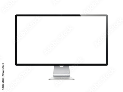 Modern computer monitor with blank screen