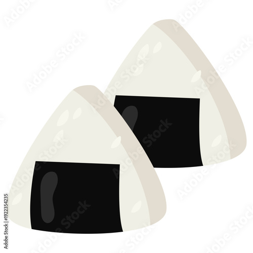 Two Japanese Onigiri Rice Balls