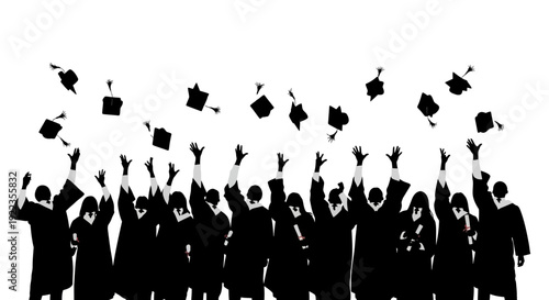Diverse team celebrating success with confetti against bright white background