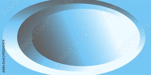 Abstract minimalist banner background, pastel colorful, blue and white gradations. Circle effect style geometric simple art