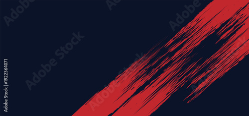 Red halftone dots blue color pattern gradient grunge texture background. Dot pop art comic sport style halftone. Vektor Eps10