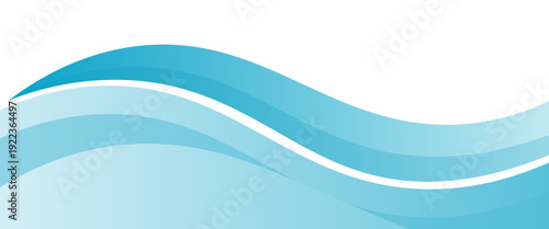 Blue and white business wave banner background. vector