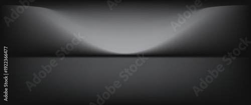 Abstract gradient podium background. Empty gray 3D studio background. Clean scene for product presentation mockup template. eps 10