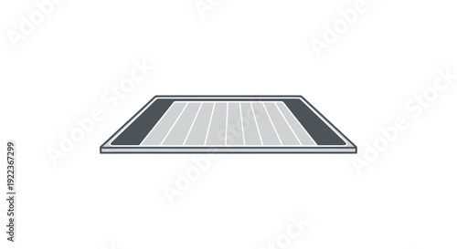 Simple Vector Illustration of American Football Field.