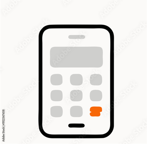 Calculator on a mobile phone screen.