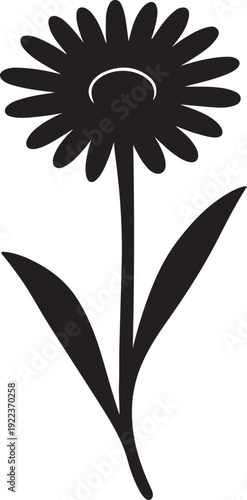  Mountain Aster Flower Icon – Vector Illustration