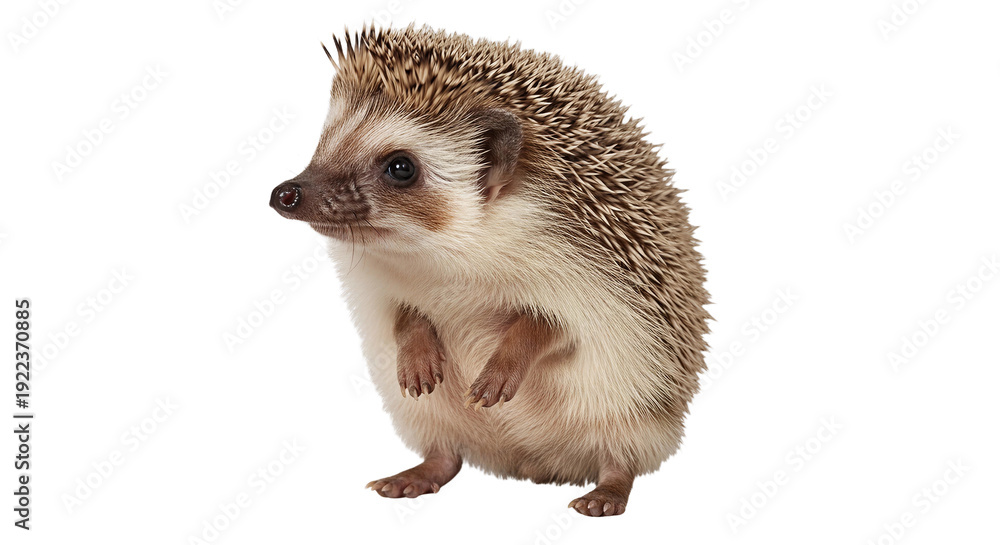 Obraz premium hedgehog on white background