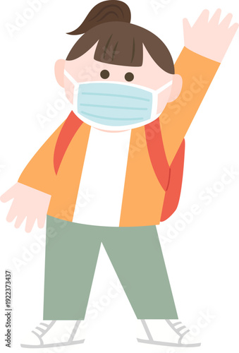 마스크여자아이