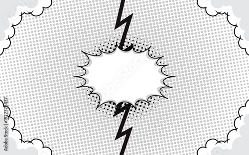 Comic book versus template background, classic pop art style, superhero fight intro, halftone print texture.