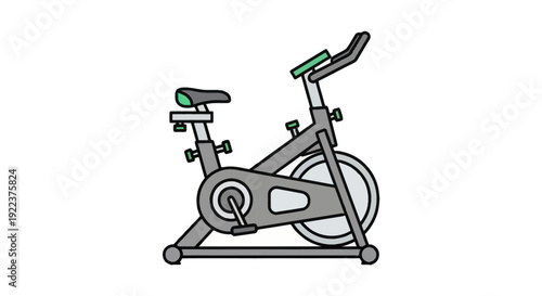 Stationary Exercise Bicycle for Indoor Fitness Training.