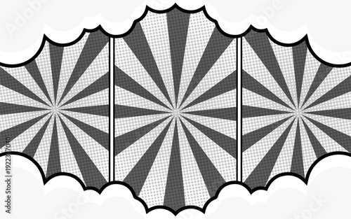 Blank collage grid template for manga comic storyboard layout panels, blank page frames for comic books, photo collages, posters, flyers