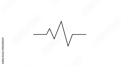 ECG heartbeat pulse line graph.