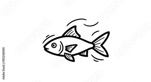 Fish Swimming in Water Fast Motion.