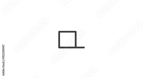 A black L shaped bracket.