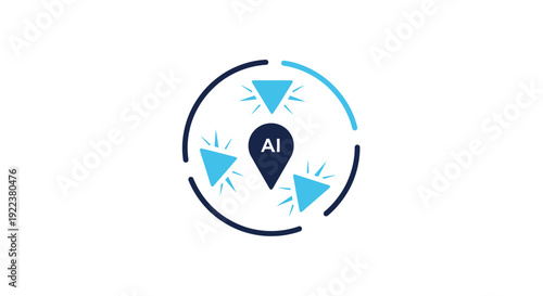 Artificial Intelligence Technology Logo Design.
