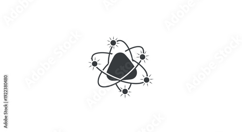 Atom Structure with Electron Orbitals.