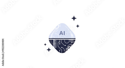 Artificial Intelligence Technology Logo Design.