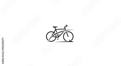 A bicycle with a minimalist design.