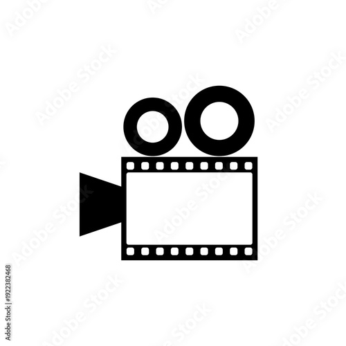 Film Camera logo icon isolated on white background