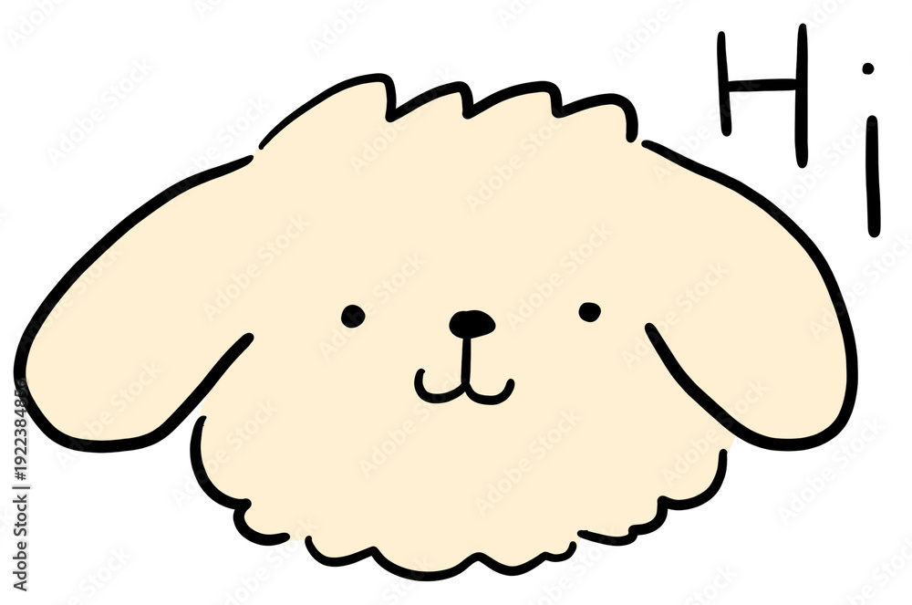 Obraz premium 강아지 일러스트