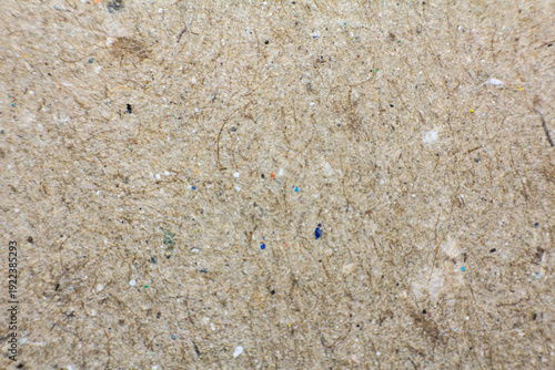 Canvas Print Macro Close up of Recycled Cardboard Paper Texture with Colorful Specks