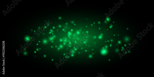 Glowing white particles composition. Soft light dots, blurred luminous clusters, radiant haze center, dark gradient backdrop, abstract night atmosphere, floating shimmer texture, bright glow effect