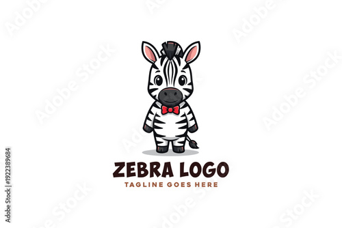 Mascot Modern zebra logo design