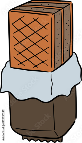Illustration of wafer