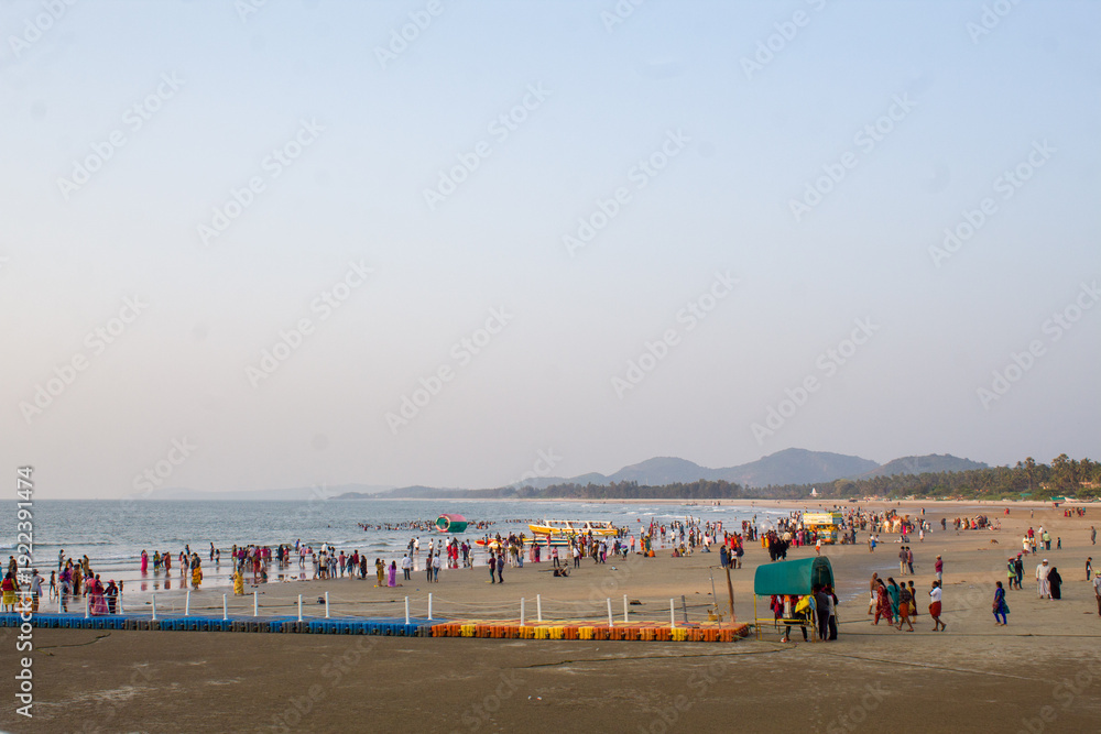 Fototapeta premium beach at sunset
