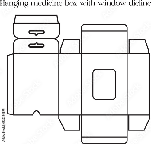 Technical oversized hoodie sewing pattern dieline with hood sleeves and body panels vector illustration