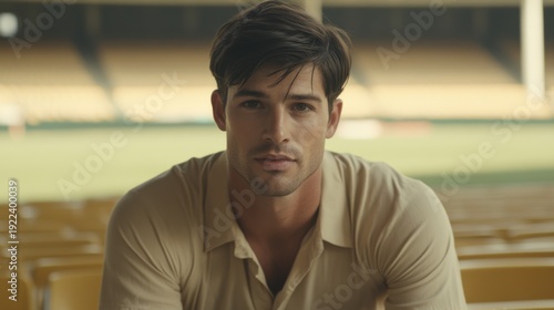 Intense Cricket Bowler Appeals for Wicket