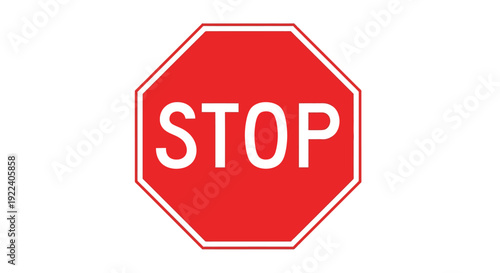 A bright red octagonal stop sign displaying the white capitalized word stop