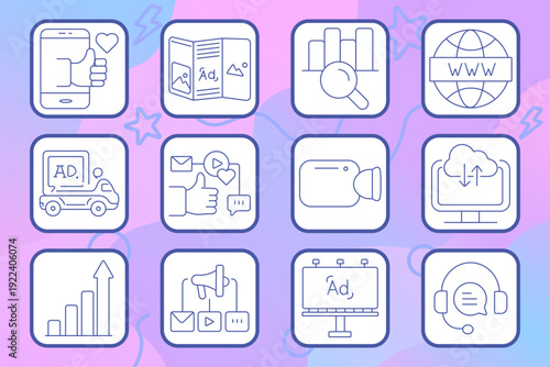 Finance economy set icon. Growth, search, exchange, discount, bag, tax, document, credit, card, wallet, check, percentage, profit, investment, money, dollar, globe, coin, stack, calculator