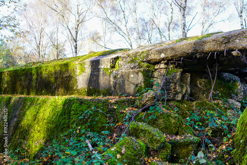 Atlantic Wall in Surrey hills WW2 ruins 