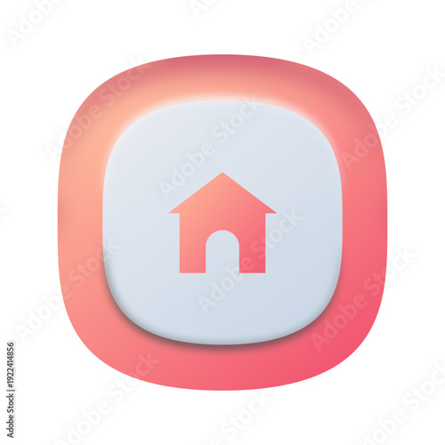 UI Navigation Icon – Home Button for Admin Panels

